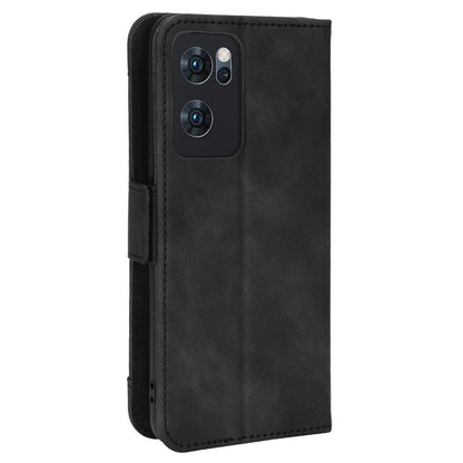 For Oppo Reno7 5G (China) Wallet Front Card Slot Anti-drop PU Leather + TPU Phone Cover with Stand