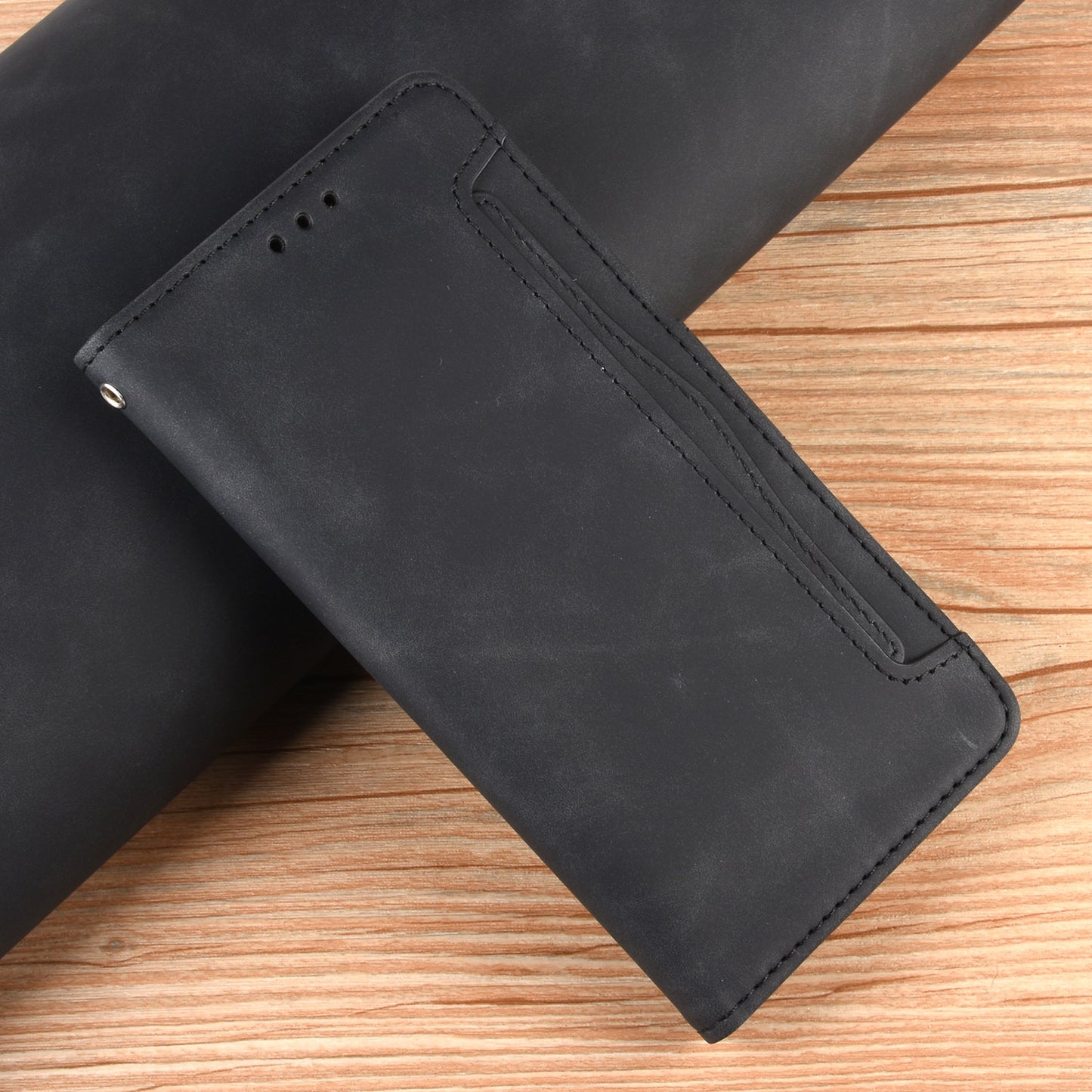 For Oppo Reno7 5G (China) Wallet Front Card Slot Anti-drop PU Leather + TPU Phone Cover with Stand