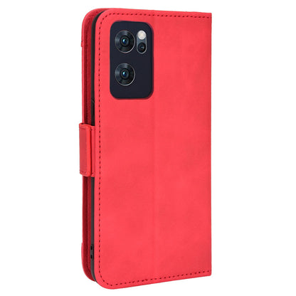 For Oppo Reno7 5G (China) Wallet Front Card Slot Anti-drop PU Leather + TPU Phone Cover with Stand