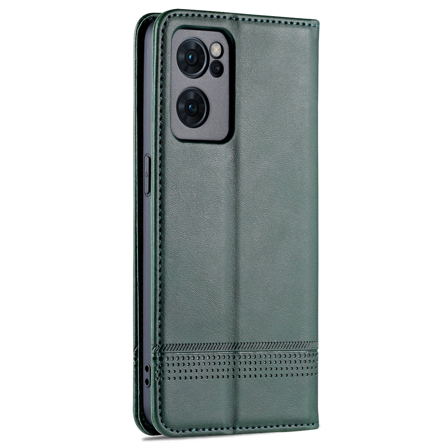 AZNS Magnetic Absorption Case for Oppo Reno7 SE 5G, Textured PU Leather Stand Flip Wallet Protective Phone Cover