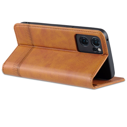 AZNS Magnetic Absorption Case for Oppo Reno7 SE 5G, Textured PU Leather Stand Flip Wallet Protective Phone Cover