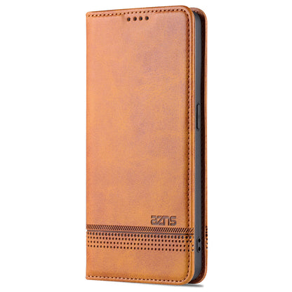 AZNS Phone Case for Oppo Reno7 Pro 5G, Textured PU Leather Magnetic Absorption Stand Function Folio Wallet Shell