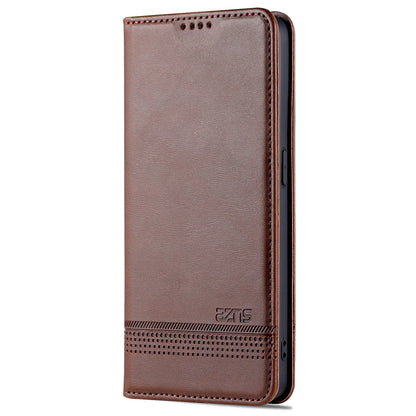 AZNS Phone Case for Oppo Reno7 Pro 5G, Textured PU Leather Magnetic Absorption Stand Function Folio Wallet Shell