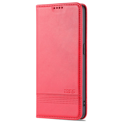 AZNS Phone Case for Oppo Reno7 Pro 5G, Textured PU Leather Magnetic Absorption Stand Function Folio Wallet Shell