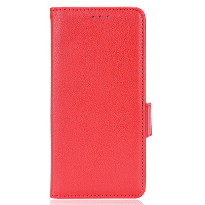 For OPPO A15 / A15s / A35 (2021) Litchi Texture Phone Cover PU Leather Wallet Stand Flip Folio Book Case