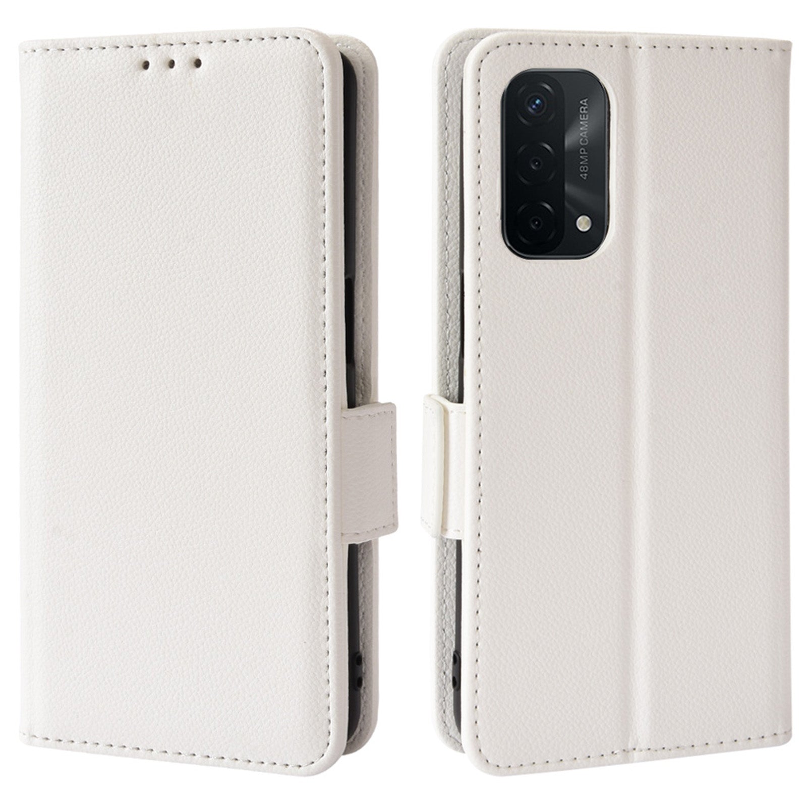 For Oppo A93 5G / A74 5G / A54 5G Litchi Texture PU Leather Phone Case Stand Wallet Flip Protective Cover