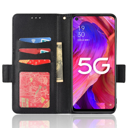 For Oppo A93 5G / A74 5G / A54 5G Litchi Texture PU Leather Phone Case Stand Wallet Flip Protective Cover