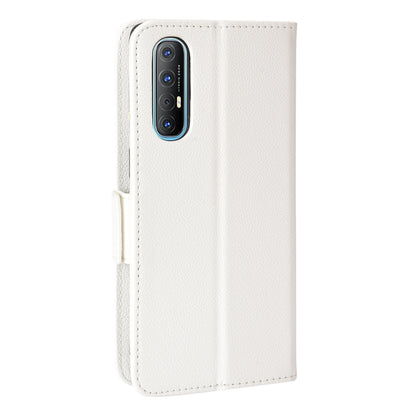 For Oppo Reno3 Pro 5G/Find X2 Neo Litchi Texture Wallet Stand PU Leather + TPU Phone Case