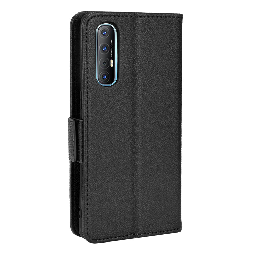 For Oppo Reno3 Pro 5G/Find X2 Neo Litchi Texture Wallet Stand PU Leather + TPU Phone Case