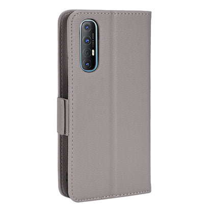 For Oppo Reno3 Pro 5G/Find X2 Neo Litchi Texture Wallet Stand PU Leather + TPU Phone Case