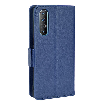 For Oppo Reno3 Pro 5G/Find X2 Neo Litchi Texture Wallet Stand PU Leather + TPU Phone Case