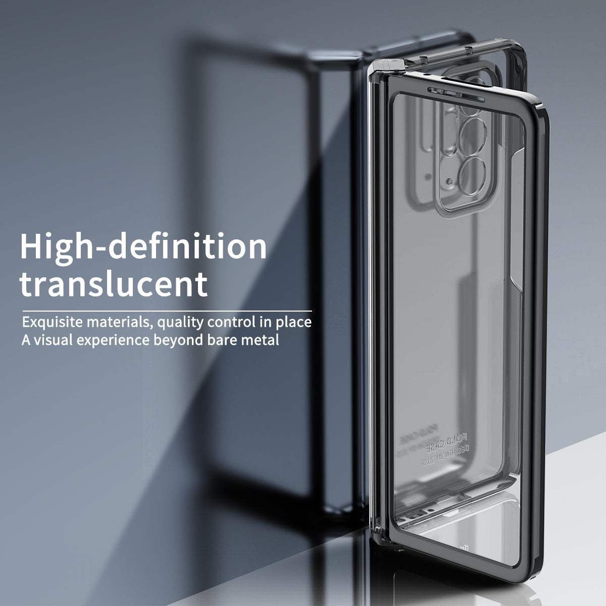 For Oppo Find N Electroplating Frame Hard PC Folding Phone Case Cover with Detachable Hinge