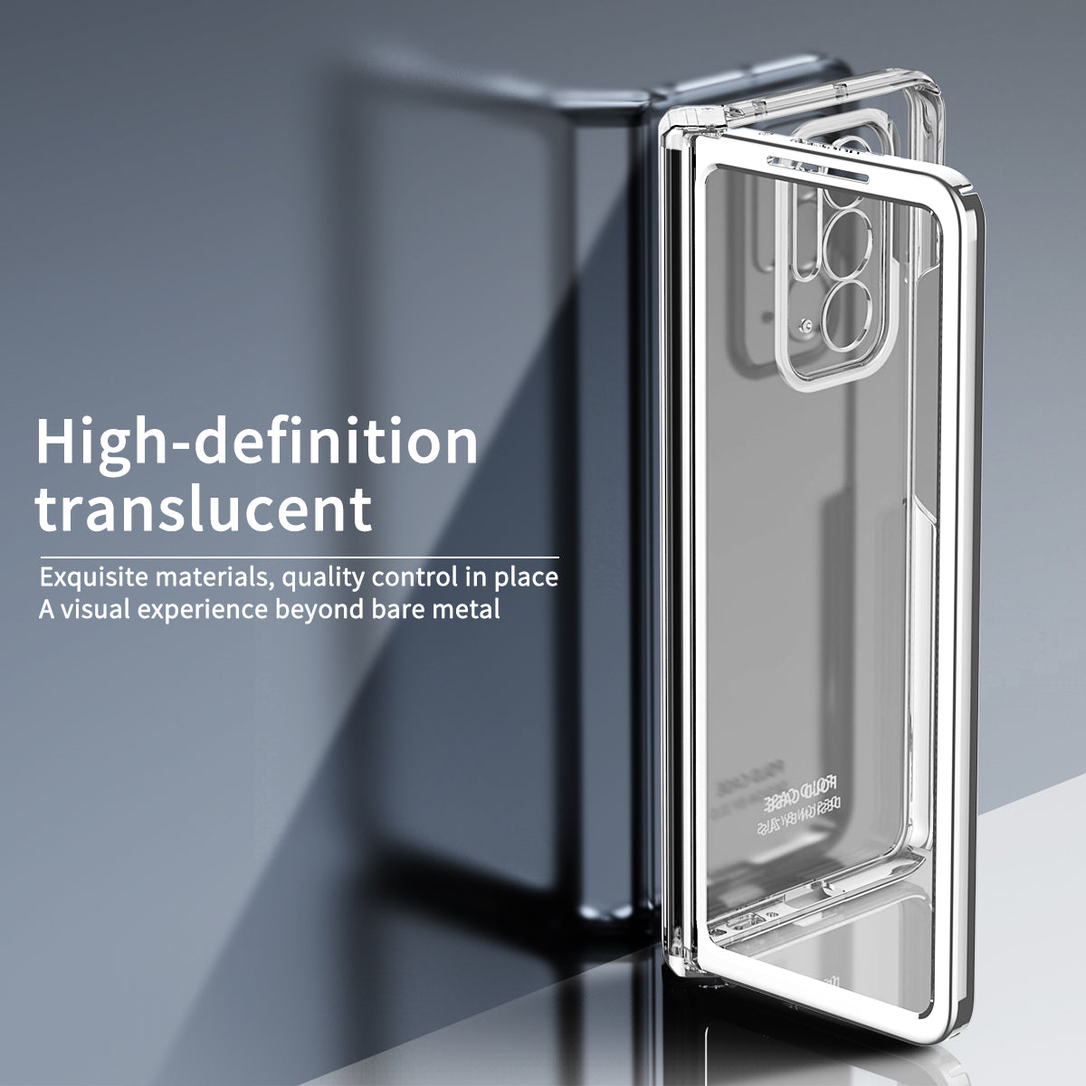 For Oppo Find N Electroplating Frame Hard PC Folding Phone Case Cover with Detachable Hinge