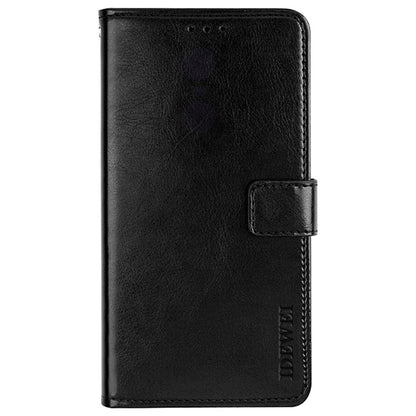 IDEWEI For Oppo A16K Crazy Horse Texture Wallet Stand PU Leather + TPU Case Phone Shell