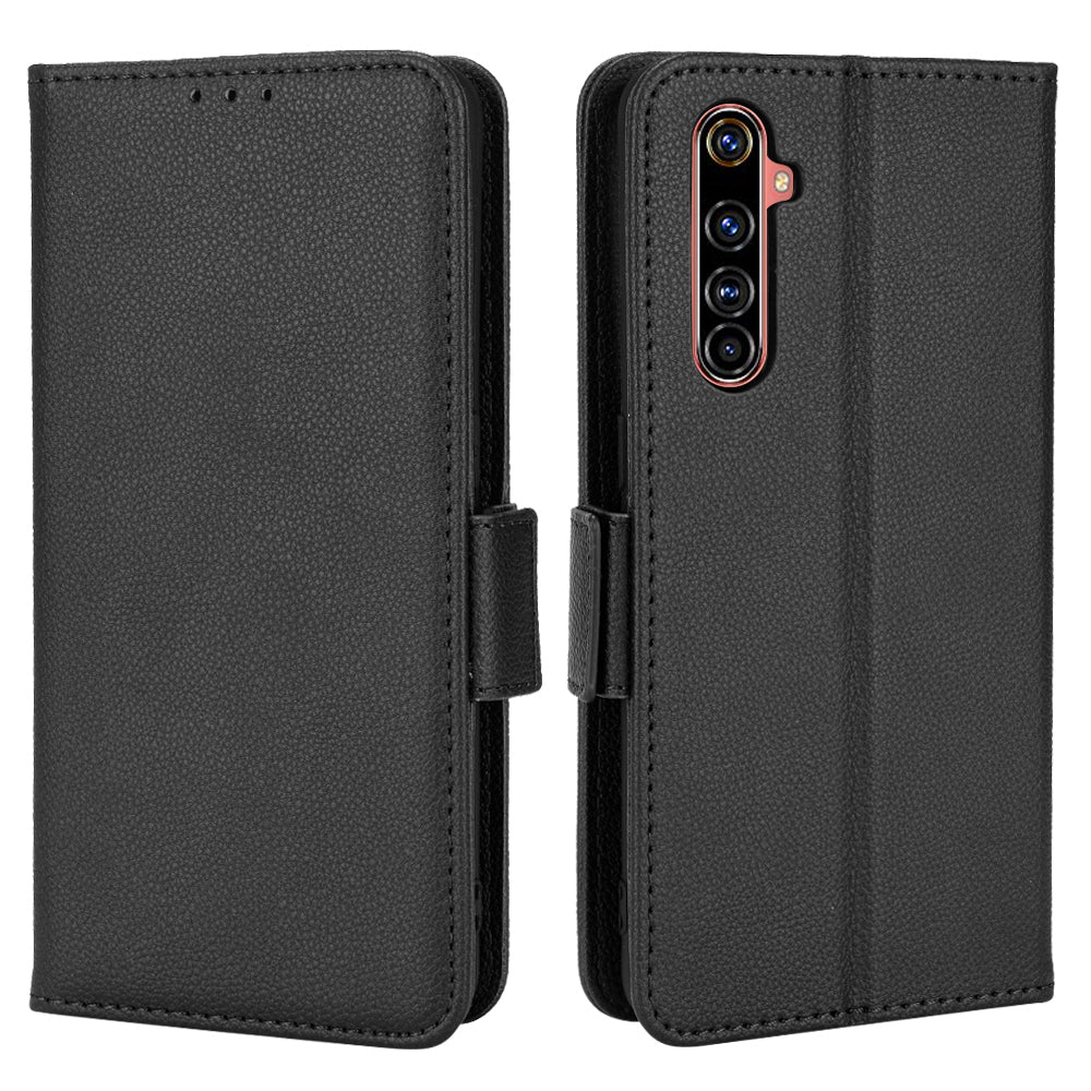 For Realme X50 Pro 5G/X50 Pro Player Litchi Texture Wallet Stand Leather Phone Case with Double Magnetic Clasp