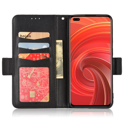 For Realme X50 Pro 5G/X50 Pro Player Litchi Texture Wallet Stand Leather Phone Case with Double Magnetic Clasp