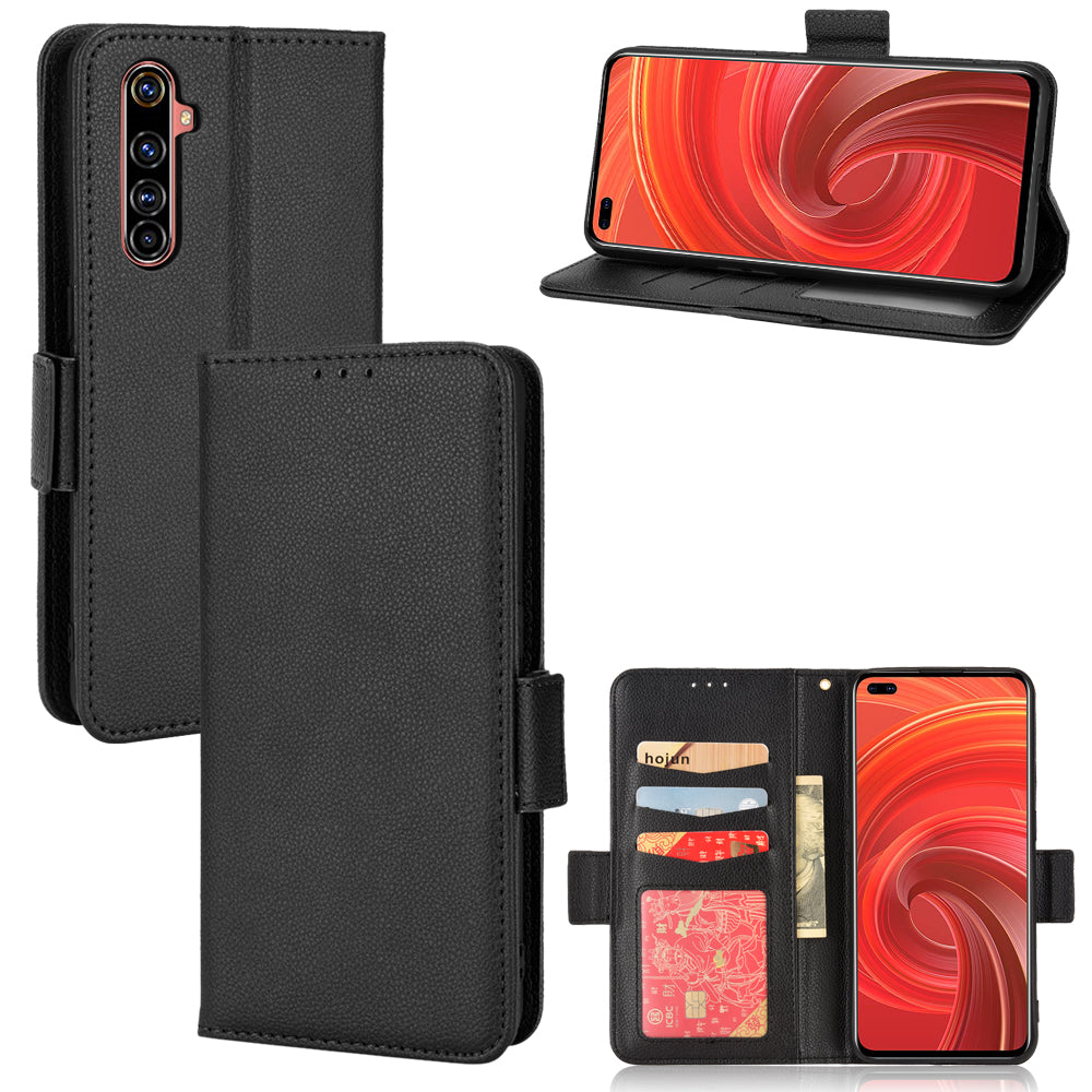 For Realme X50 Pro 5G/X50 Pro Player Litchi Texture Wallet Stand Leather Phone Case with Double Magnetic Clasp