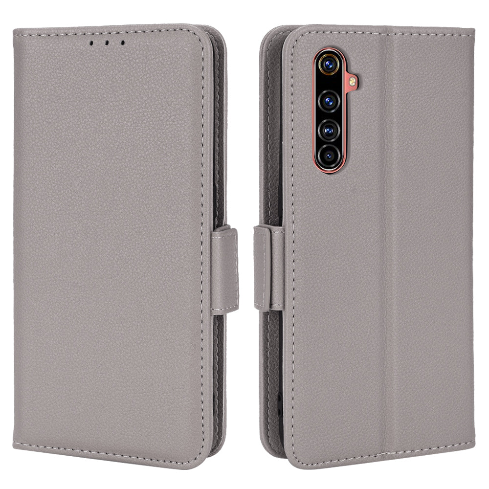 For Realme X50 Pro 5G/X50 Pro Player Litchi Texture Wallet Stand Leather Phone Case with Double Magnetic Clasp