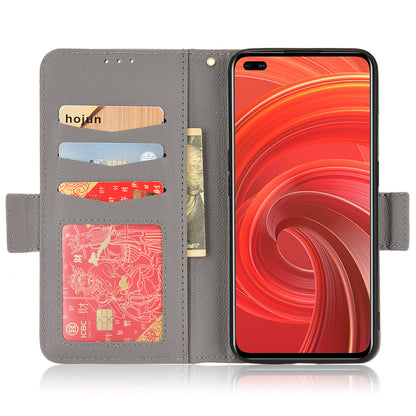 For Realme X50 Pro 5G/X50 Pro Player Litchi Texture Wallet Stand Leather Phone Case with Double Magnetic Clasp