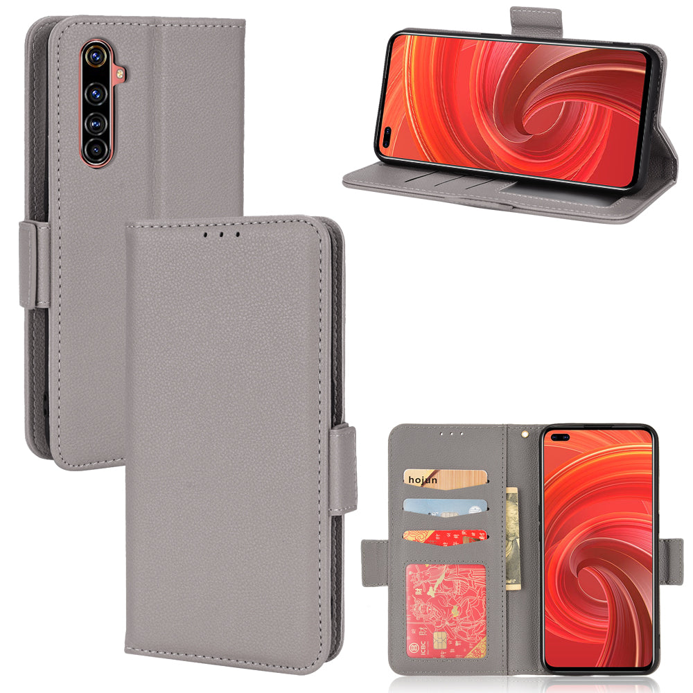 For Realme X50 Pro 5G/X50 Pro Player Litchi Texture Wallet Stand Leather Phone Case with Double Magnetic Clasp