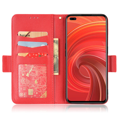 For Realme X50 Pro 5G/X50 Pro Player Litchi Texture Wallet Stand Leather Phone Case with Double Magnetic Clasp