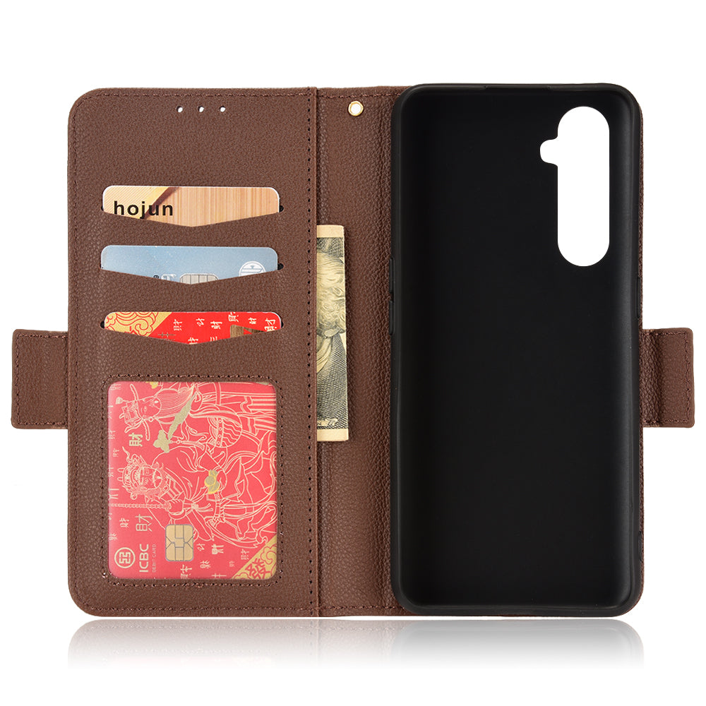 For Realme X50 Pro 5G/X50 Pro Player Litchi Texture Wallet Stand Leather Phone Case with Double Magnetic Clasp