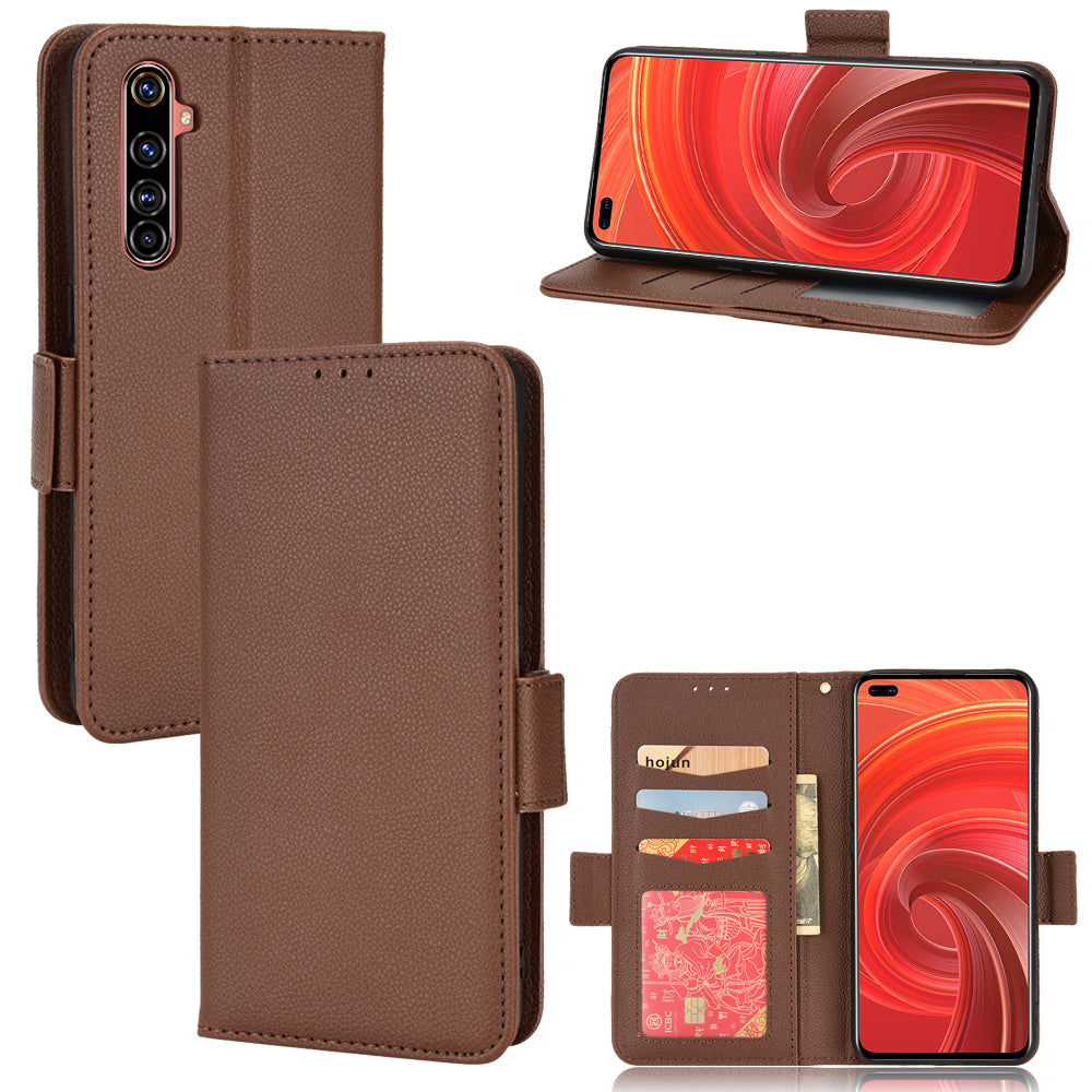 For Realme X50 Pro 5G/X50 Pro Player Litchi Texture Wallet Stand Leather Phone Case with Double Magnetic Clasp