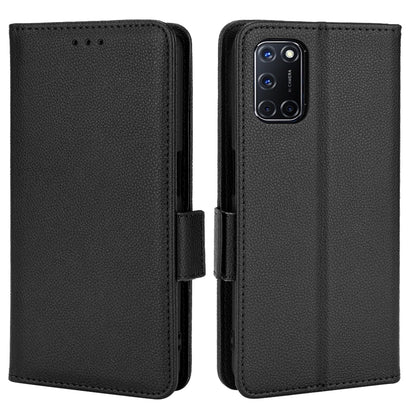 For Oppo A52/A72/A92 4G PU Leather + TPU Shockproof Phone Case Litchi Texture Stand Wallet Cover