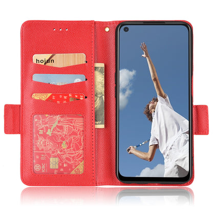 For Oppo A52/A72/A92 4G PU Leather + TPU Shockproof Phone Case Litchi Texture Stand Wallet Cover