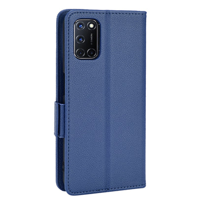 For Oppo A52/A72/A92 4G PU Leather + TPU Shockproof Phone Case Litchi Texture Stand Wallet Cover