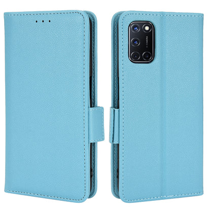 For Oppo A52/A72/A92 4G PU Leather + TPU Shockproof Phone Case Litchi Texture Stand Wallet Cover