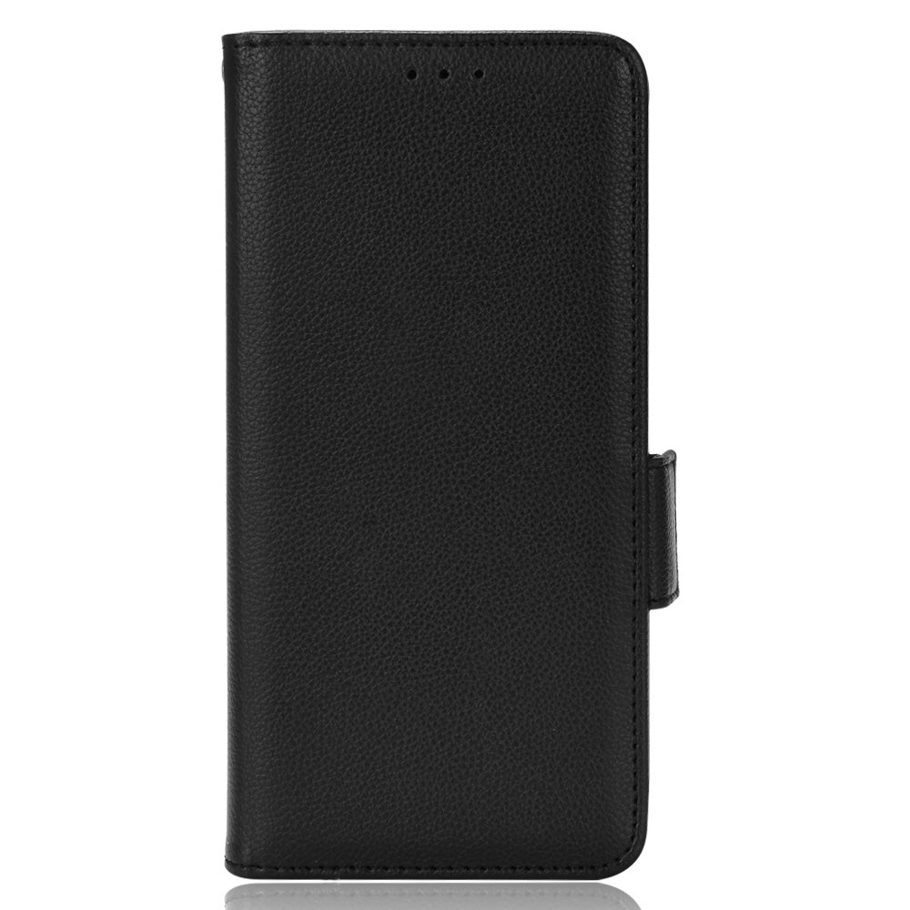 For Oppo Reno4 4G Double Magnetic Clasp Anti-fall Protection Cover Litchi Texture Leather Phone Case with Wallet Stand