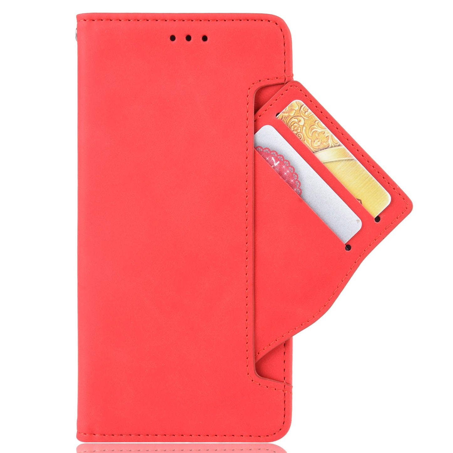 For Oppo Find N PU Leather Wallet Flip Case Stand Feature Card Slots Shockproof Soft TPU Inner Shell