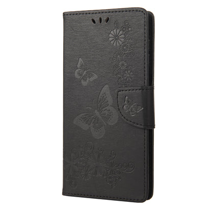 For Oppo A36/A76/Realme 9i Imprinted Butterfly Pattern PU Leather Magnetic Case Wallet Stand Flip Shockproof Cover