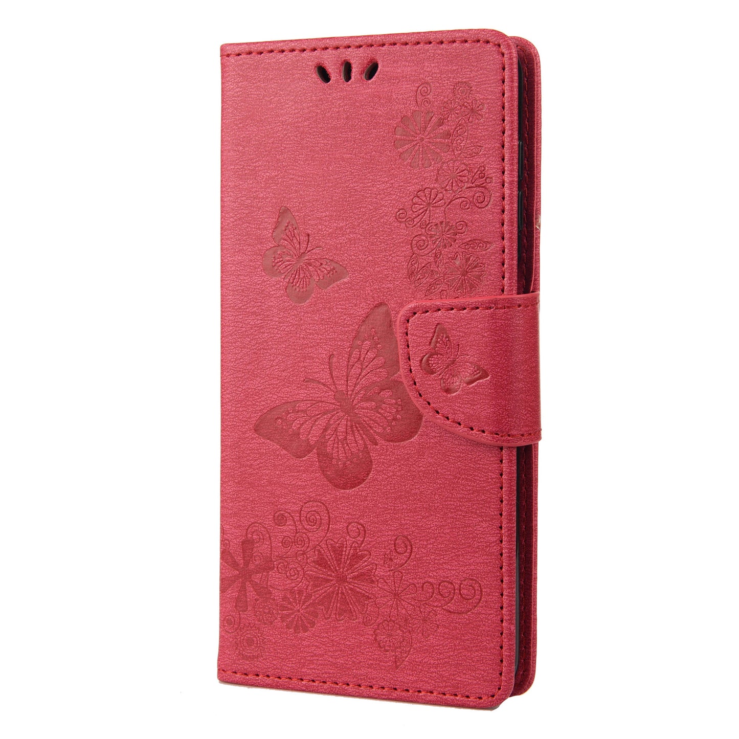 For Oppo A36/A76/Realme 9i Imprinted Butterfly Pattern PU Leather Magnetic Case Wallet Stand Flip Shockproof Cover