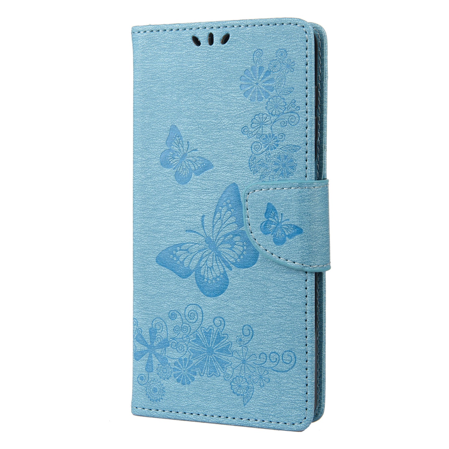 For Oppo A36/A76/Realme 9i Imprinted Butterfly Pattern PU Leather Magnetic Case Wallet Stand Flip Shockproof Cover