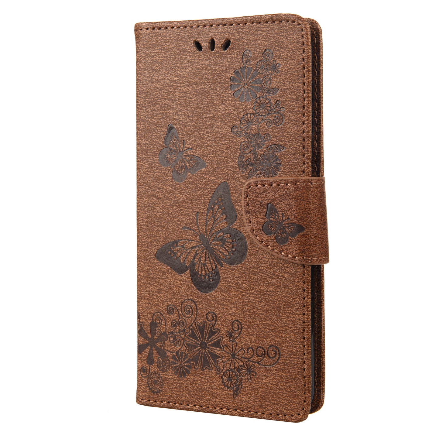 For Oppo A36/A76/Realme 9i Imprinted Butterfly Pattern PU Leather Magnetic Case Wallet Stand Flip Shockproof Cover