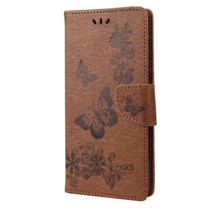 For Oppo A36/A76/Realme 9i Imprinted Butterfly Pattern PU Leather Magnetic Case Wallet Stand Flip Shockproof Cover