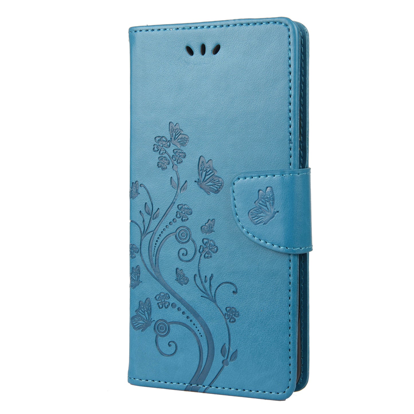 For Oppo A36/A76/Realme 9i Imprinted Butterfly PU Leather Wallet Case Magnetic Closure Stand Flip Shockproof Protective Cover