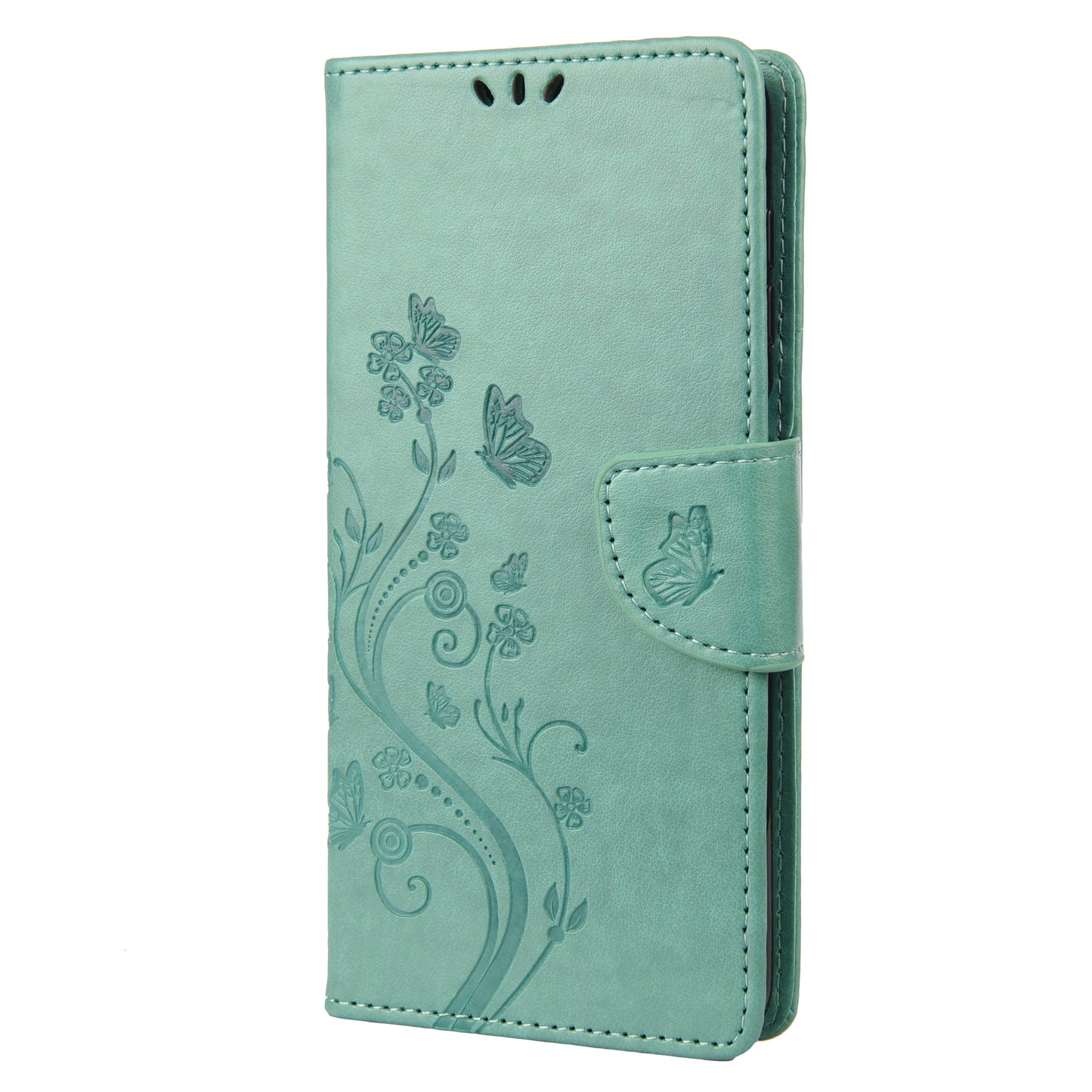 For Oppo A36/A76/Realme 9i Imprinted Butterfly PU Leather Wallet Case Magnetic Closure Stand Flip Shockproof Protective Cover