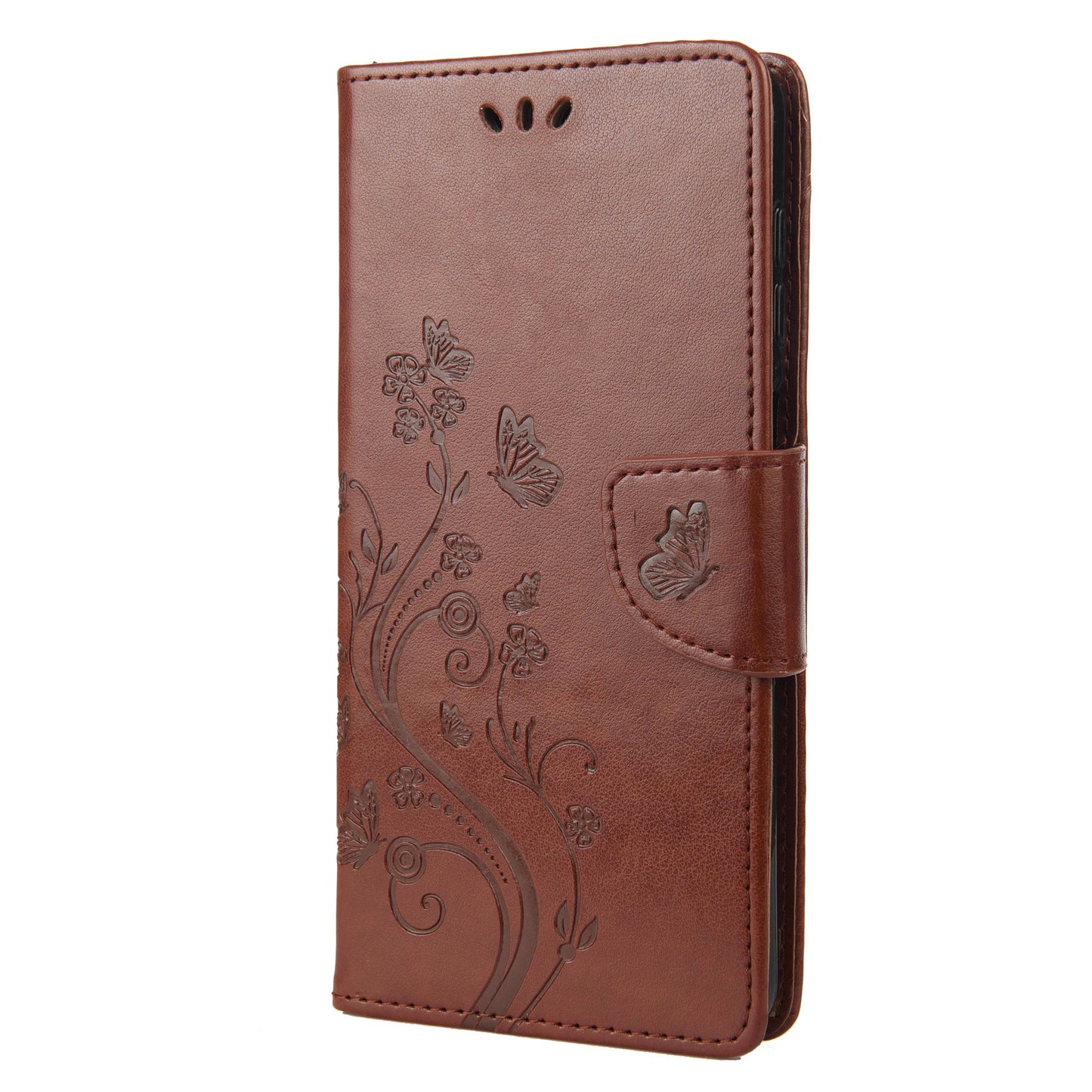 For Oppo A36/A76/Realme 9i Imprinted Butterfly PU Leather Wallet Case Magnetic Closure Stand Flip Shockproof Protective Cover