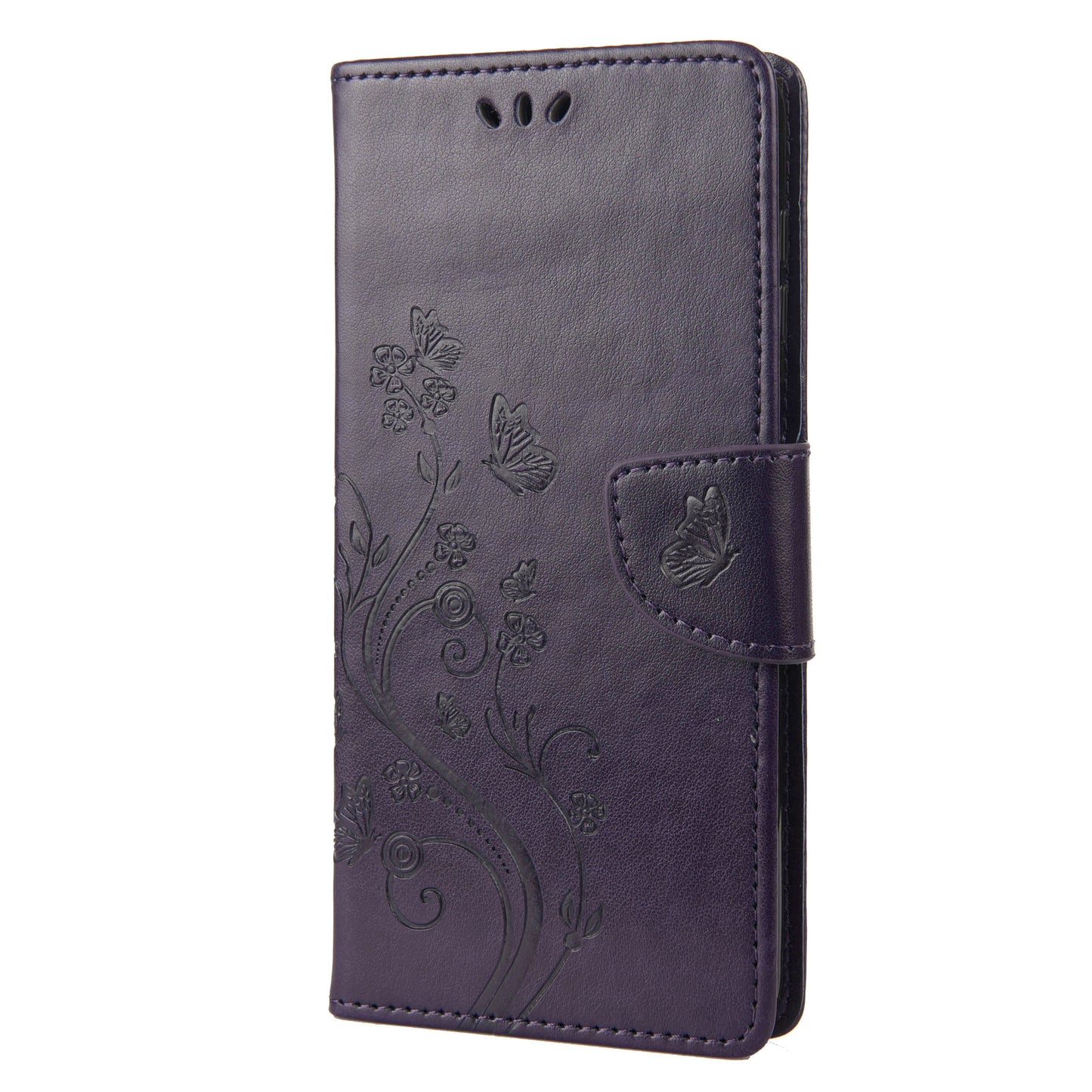 For Oppo A36/A76/Realme 9i Imprinted Butterfly PU Leather Wallet Case Magnetic Closure Stand Flip Shockproof Protective Cover