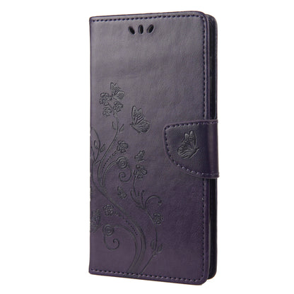 For Oppo A36/A76/Realme 9i Imprinted Butterfly PU Leather Wallet Case Magnetic Closure Stand Flip Shockproof Protective Cover