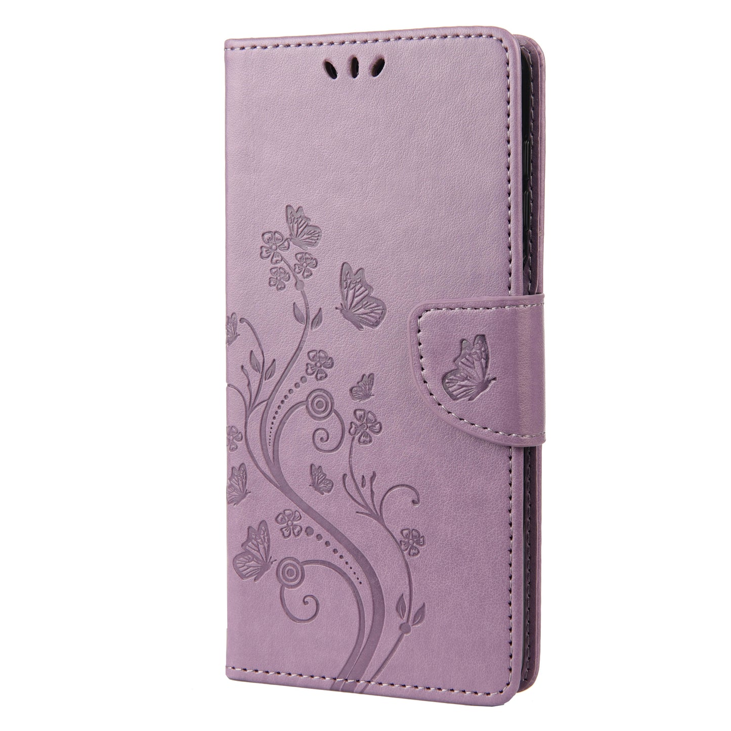 For Oppo A36/A76/Realme 9i Imprinted Butterfly PU Leather Wallet Case Magnetic Closure Stand Flip Shockproof Protective Cover