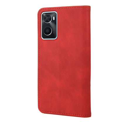 For Oppo A36/A76/Realme 9i Splicing PU Leather Case Full Protection Skin-feeling Touch Stand Flip Folio Wallet Cover