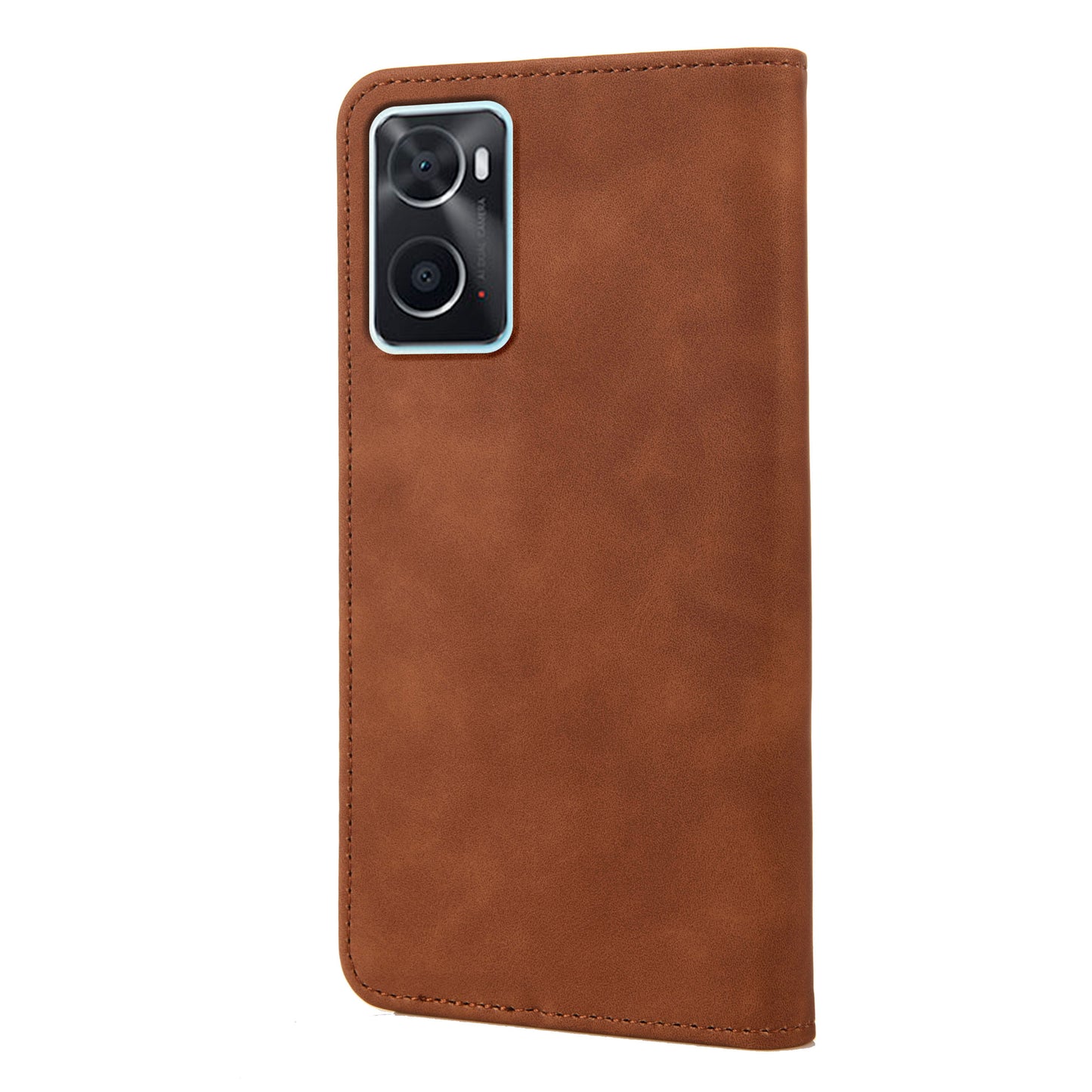 For Oppo A36/A76/Realme 9i Splicing PU Leather Case Full Protection Skin-feeling Touch Stand Flip Folio Wallet Cover