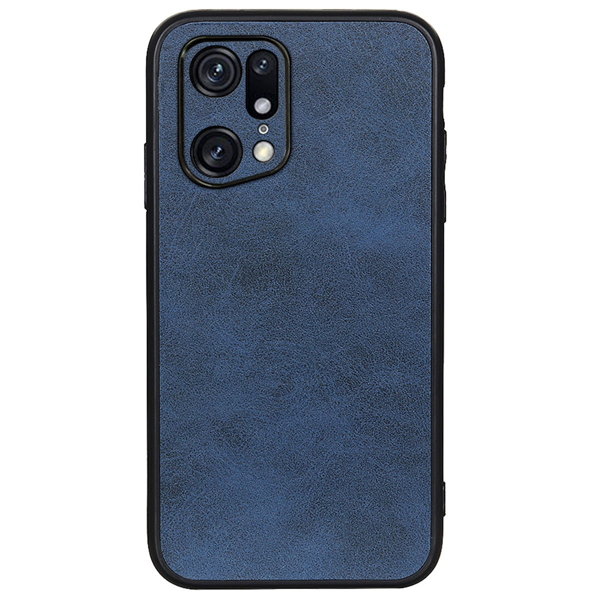 For Oppo Find X5 Pro PU Leather Coating Phone Cover Shockproof Hard PC + Soft TPU Hybrid Case