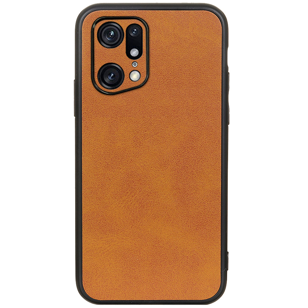 For Oppo Find X5 Pro PU Leather Coating Phone Cover Shockproof Hard PC + Soft TPU Hybrid Case