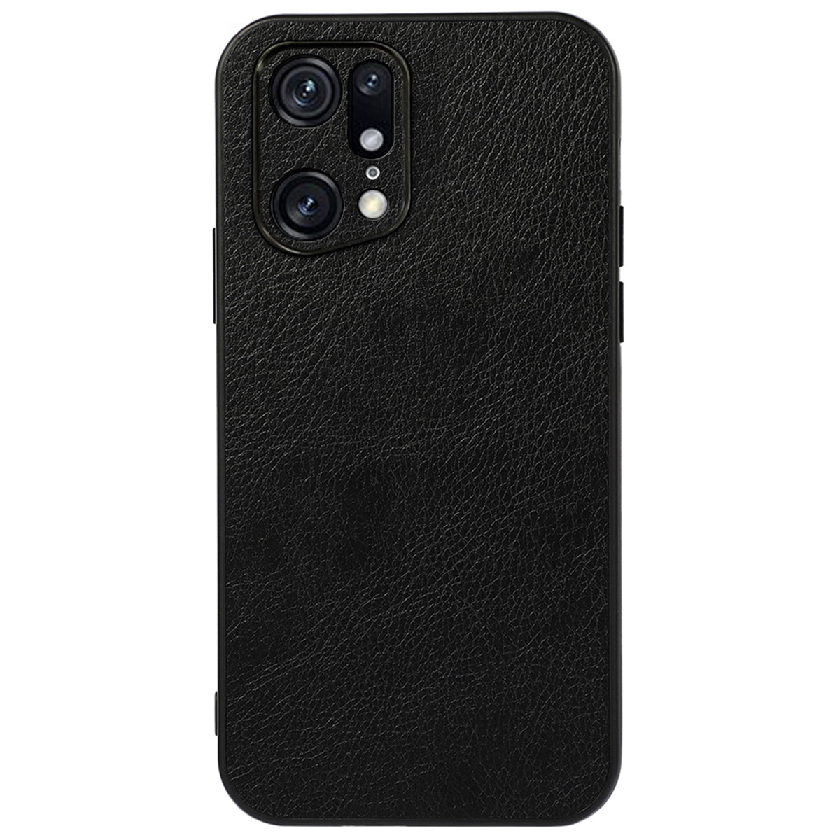 PU Leather Coated TPU + PC Case for Oppo Find X5 Pro, Litchi Texture Mobile Phone Case Protective Cover