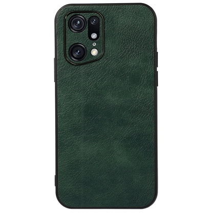 PU Leather Coated TPU + PC Case for Oppo Find X5 Pro, Litchi Texture Mobile Phone Case Protective Cover